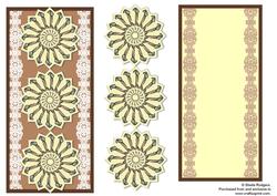 Faux Tea Bag Tiles - Owl Dl Card with Insert