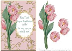 Pink Tulip Thank You 4