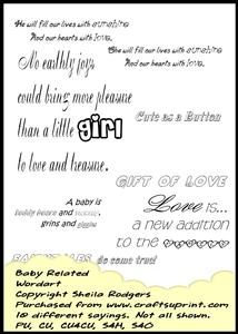 Baby Related Wordart