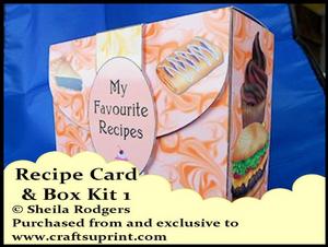 Recipe Card and Box Kit 1