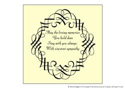 Insert for 8 Inch Card-scroll Frame 2-loving Memories Cream