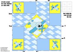 Twist Turn Topper - Blue Aeroplane