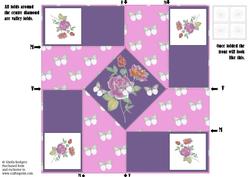 Twist Turn Topper - Butterflies on Roses