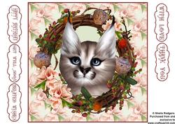 Caracal Cat Wreath
