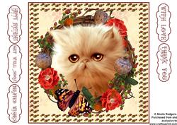 Cream Kitten Wreath