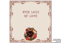 Exotic Cat Wreath Insert - with Love
