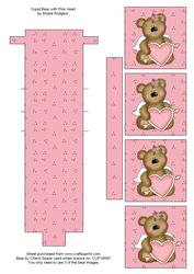 Cupid Bear with Pink Heart
