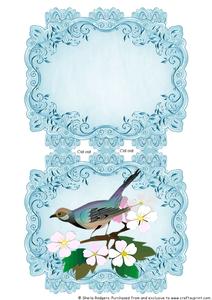 Aqua Strip Card Mini Kit - Blue Bird