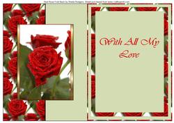 Red Rose Fold Back