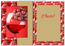 Red Wine and Grapes Fold Back
