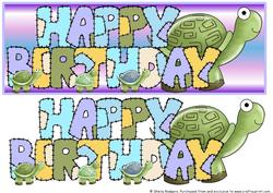 Patchwork Birthday Turtles 1