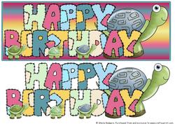 Patchwork Birthday Turtles 2