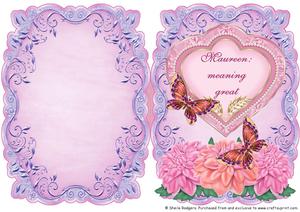 Name & Meaning Card - Maureen