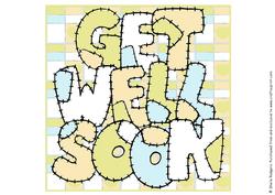 8 Inch Get Well Soon Patchwork - 5