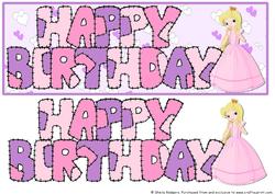 Patchwork Birthday Blonde Princess