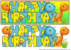 Patchwork Birthday Dinosaurs