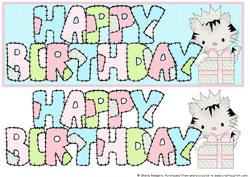 Patchwork Birthday Grey Kitten