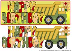 Patchwork Birthday Tipper Truck