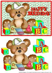 Building Blocks - Teddy with Plane