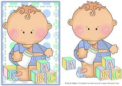 Building Blocks - Curly Baby Boy