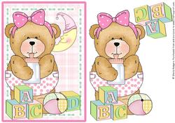Building Blocks - Baby Girl Teddy with Bottle