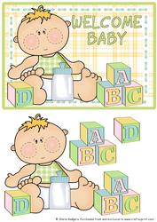 Building Blocks - Baby with Bottle