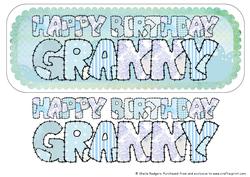 Scalloped Patchwork Name - Granny