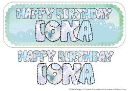 Scalloped Patchwork Name - Iona