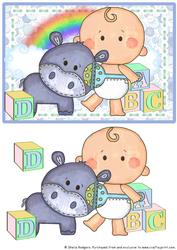 Building Blocks - Button Baby and Hippo
