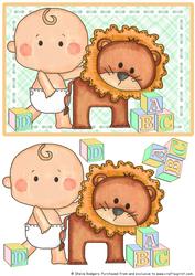 Building Blocks - Button Baby and Lion