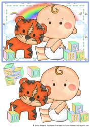 Building Blocks - Button Baby and Tiger