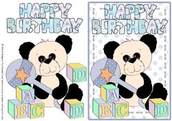 Building Blocks - Panda Birthday