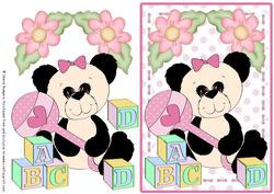 Building Blocks - Panda Baby Girl
