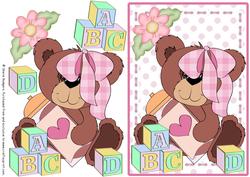 Building Blocks - Teddy Baby Girl 1