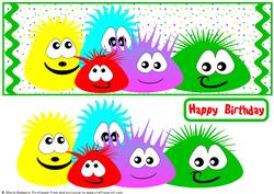 Large Dl Card - the Blobbles 2