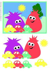The Blobbles Play with Cars