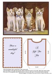 Gift Card Holder - Kittens