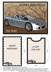 Gift Card Holder - Silver Convertible