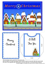 Gift Card Holder - Christmas Village