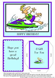 Gift Card Holder - Jet Skiing 1
