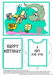 Gift Card Holder - Scuba Diving