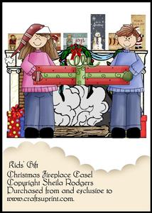 Christmas Fireplace Easel - Kids' Gift