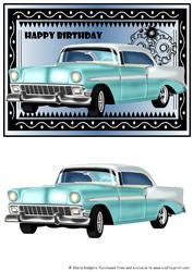 50s Car - Happy Birthday 1