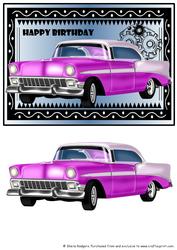 50s Car - Happy Birthday 4
