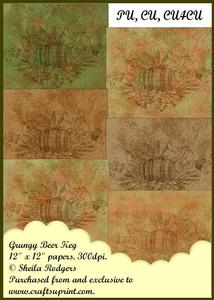 Grungy Beer Keg Papers