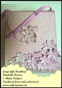 Large Gift Handbag - Windmill Flowers