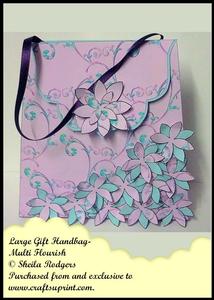 Large Gift Handbag - Multi Flourish