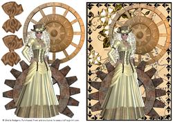 Steampunk Lady with Compass