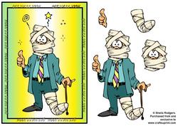 Get Well Soon - Man in Bandages