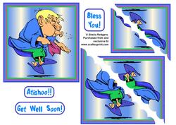 Get Well Soon - Man Sneezing